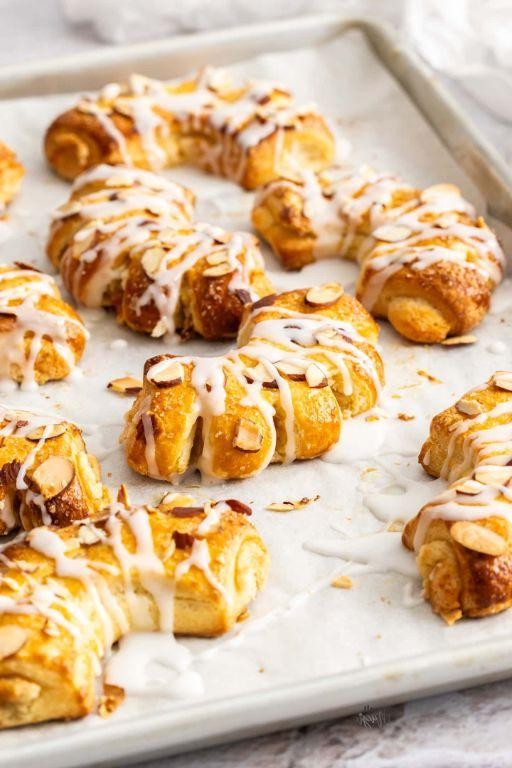 Caramel Bear Claw Pastries