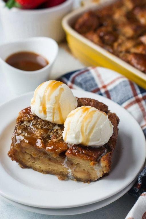 Caramel Coffee Creamer Bread Pudding