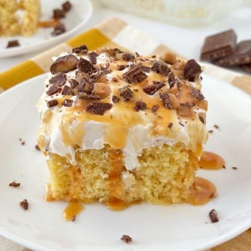 Caramel Drizzle Yellow Box Cake