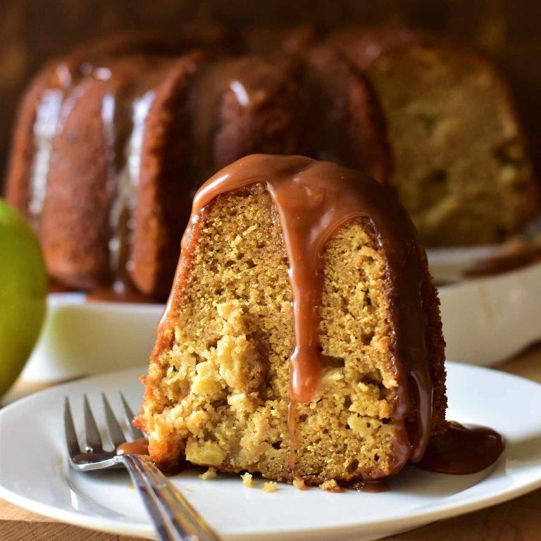 Caramel Glazed Apple Bundt Cake
