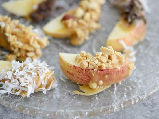 Caramel Infused Dehydrated Apple Dippers