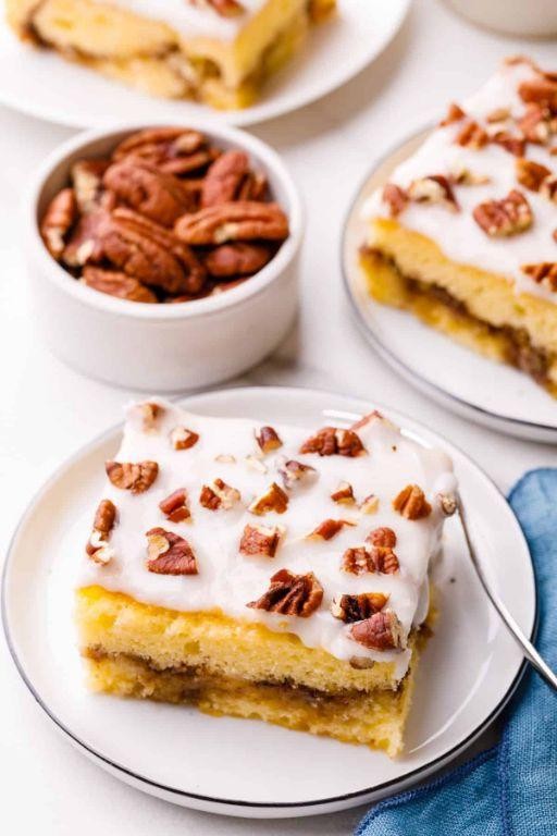 Caramel Pecan Honey Bun Cake