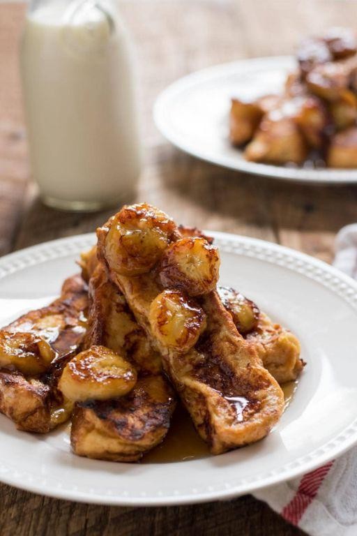 Caramelized Banana Challah French Toast