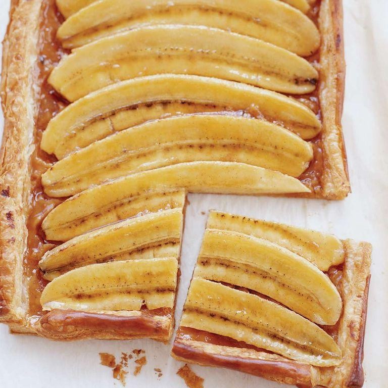 Caramelized Banana Puff Pastry Tart