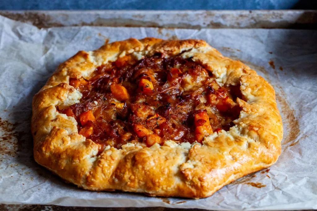 Caramelized Butternut Pumpkin and Onion Galette