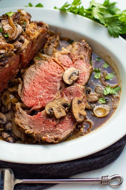 Caramelized Onion Beef Rib Roast