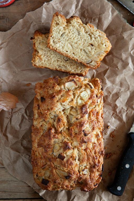 Caramelized Onion Beer Bread