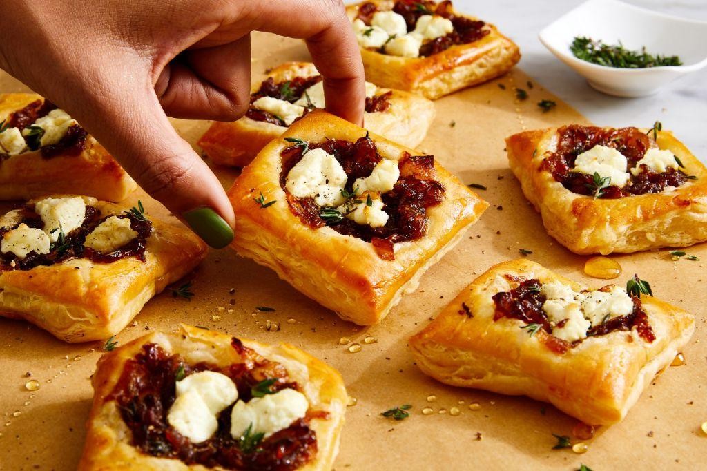 Caramelized Onion and Goat Cheese Puff Pastry