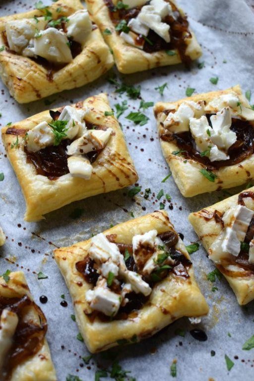 Caramelized Onion and Goat Cheese Tartlets