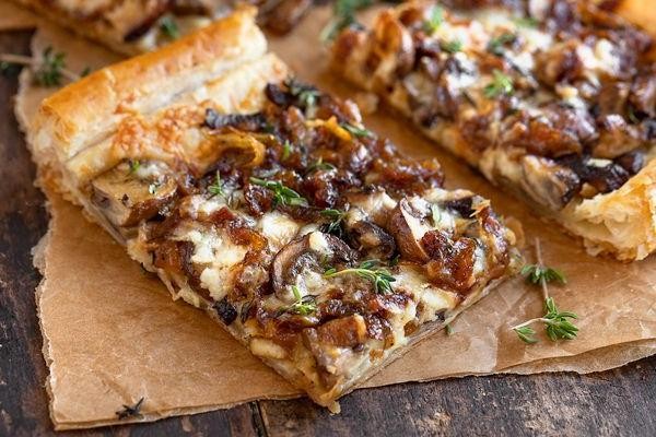 Caramelized Onion and Mushroom Tart