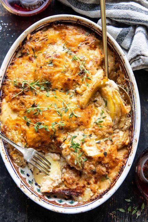 Caramelized Onion and Potato Gratin