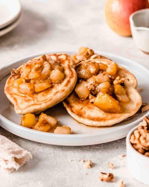 Caramelized Pear Pancake Breakfast Dish
