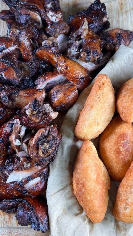 Caribbean Jerk Chicken with Festival