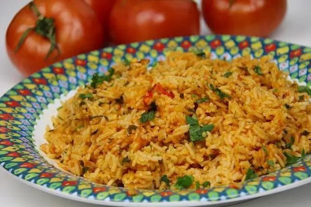Caribbean Tomato Rice with Herbs