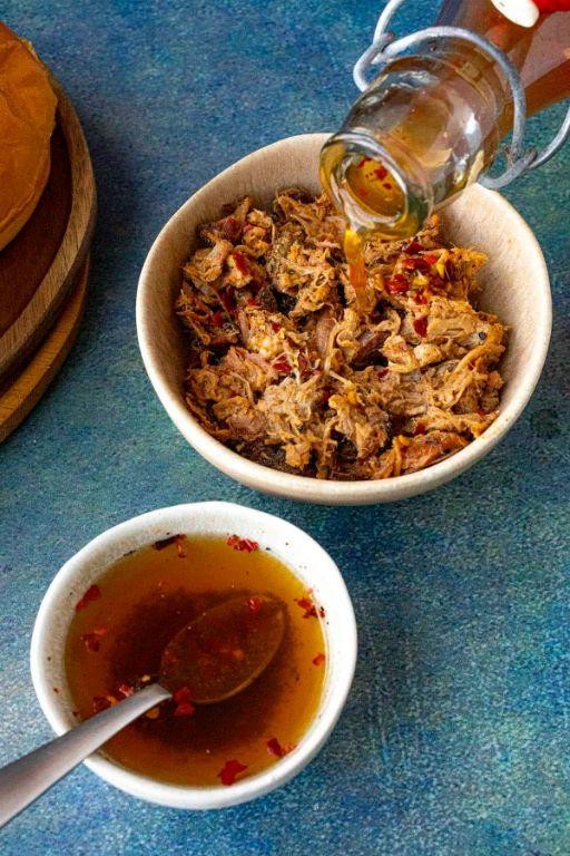 Carolina Pulled Pork with Vinegar-Based Sauce