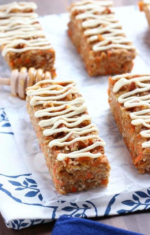 Carrot Cake Kefir Breakfast Bars