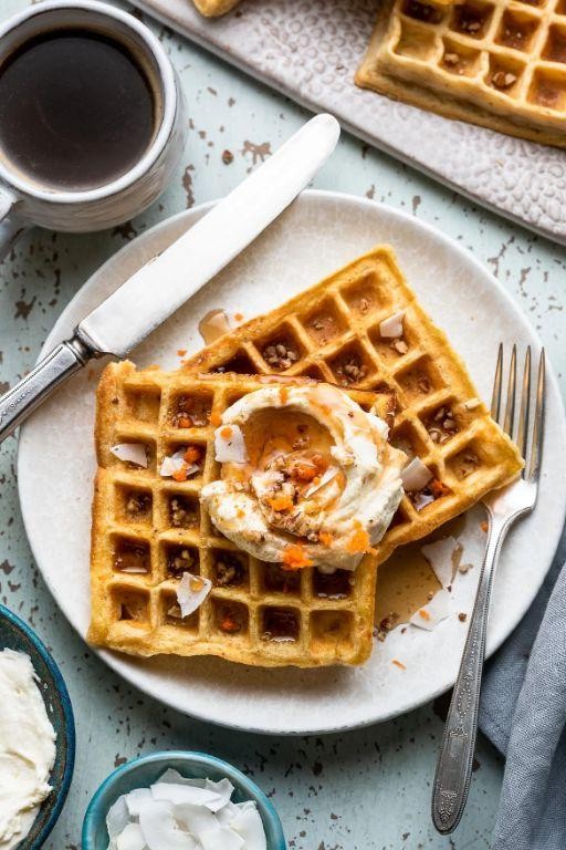 Carrot Cake Waffles