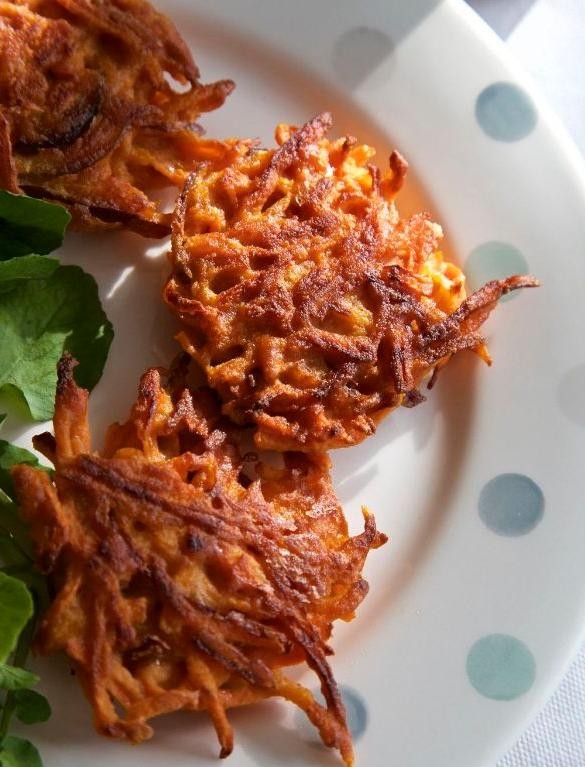 Carrot and Coriander Fritters