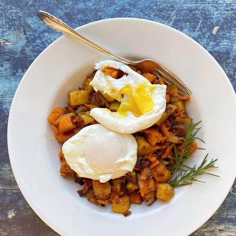Carrot and Sweet Potato Hash