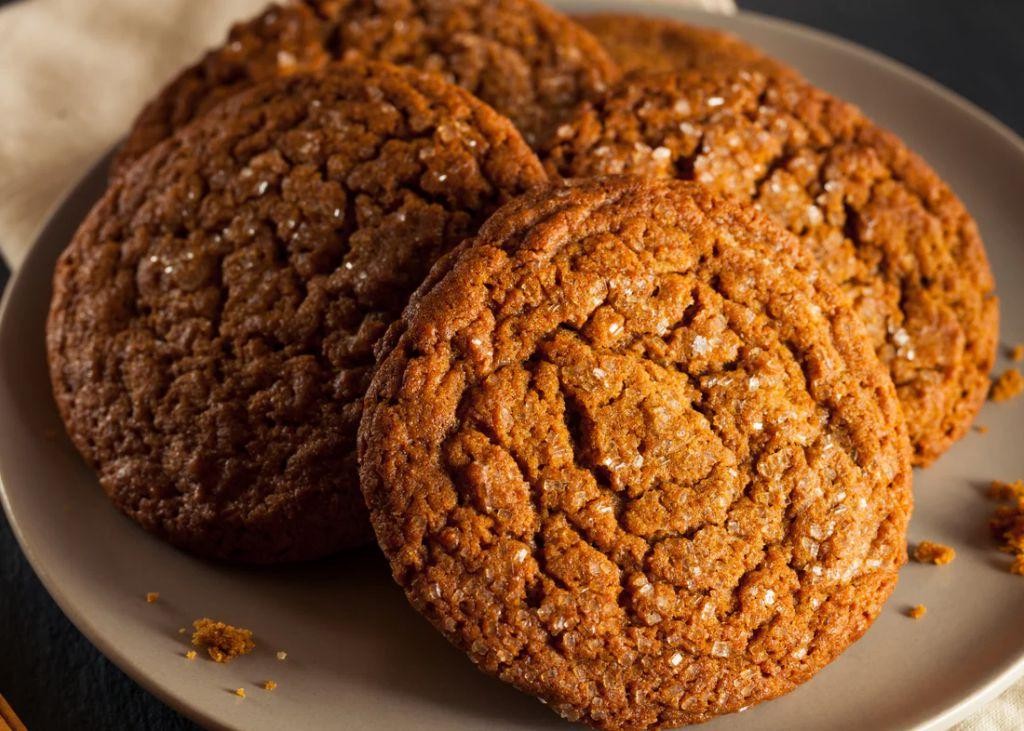 Cashew Butter Ginger Snap Cookies
