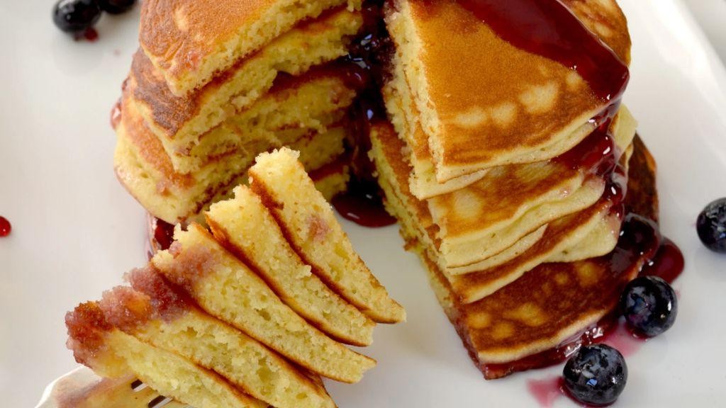 Cassava Flour Pancakes with Berries