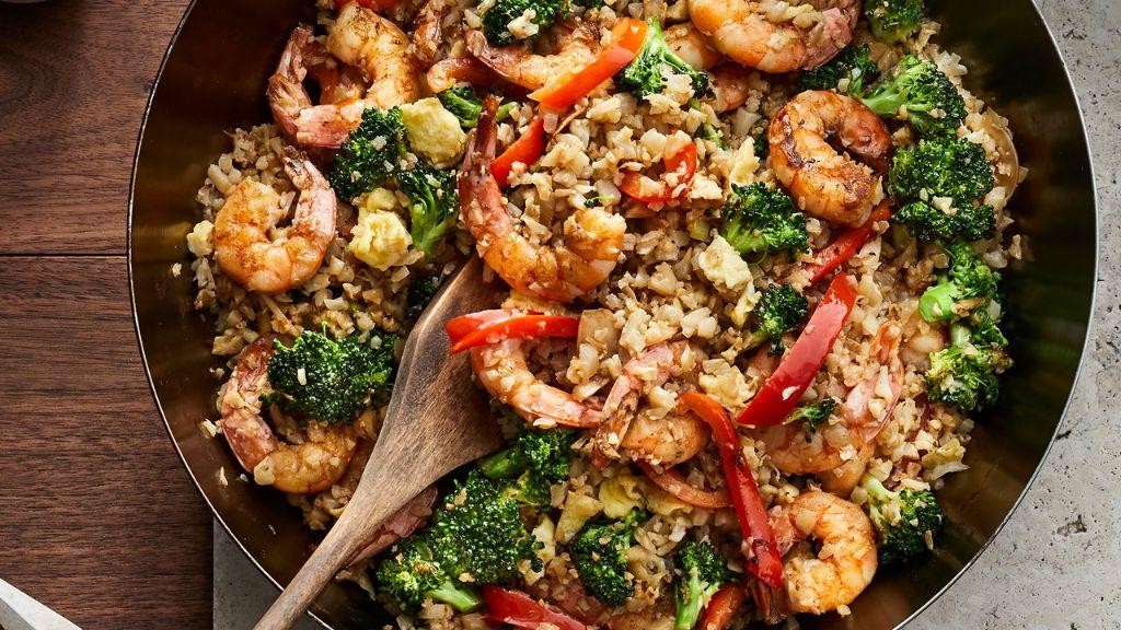 Cauliflower Fried Rice with Shrimp