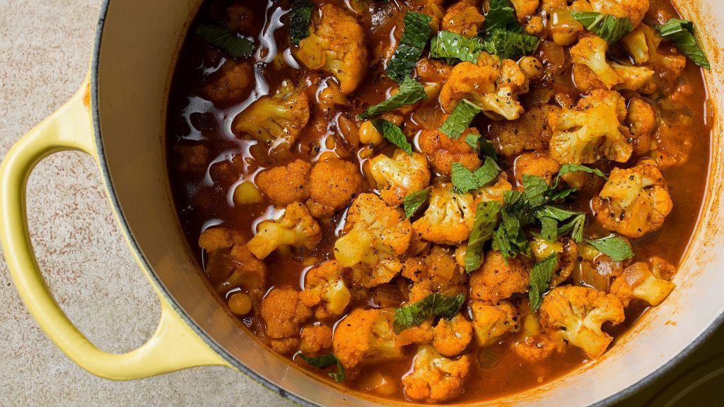 Cauliflower and Chickpea Tagine with Cumin