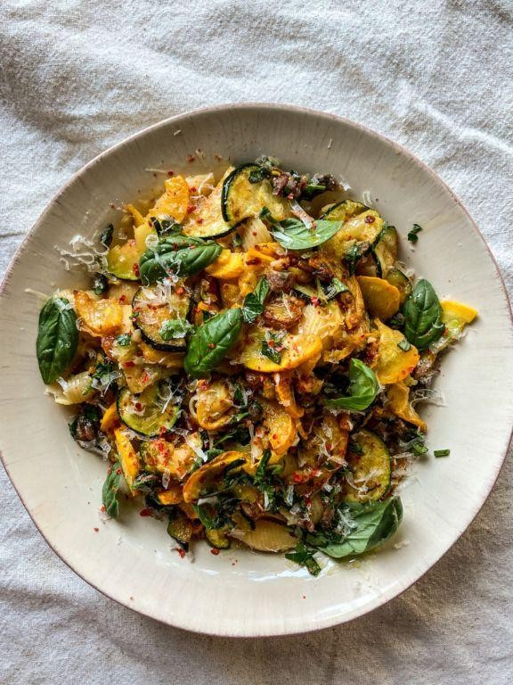 Cavatelli with Anchovy and Zucchini
