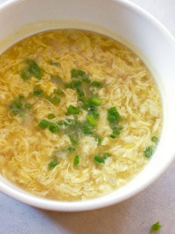 Celery Leaf Egg Drop Soup