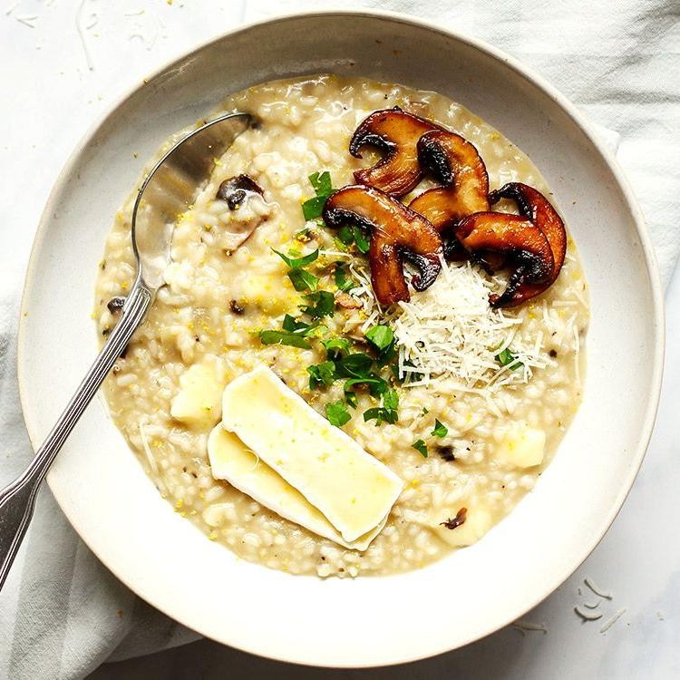 Celestial Creamy Mushroom Risotto