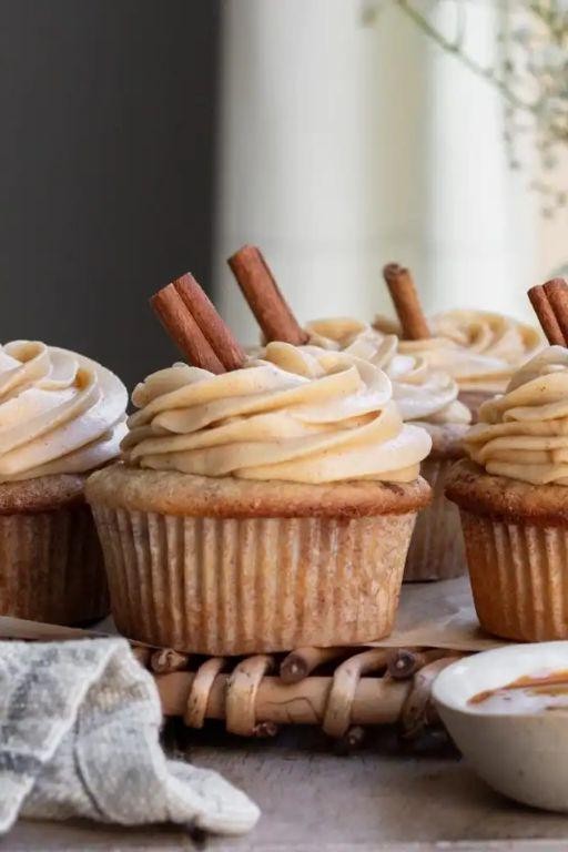 Chai Spiced Cupcakes with Vanilla Bean Icing
