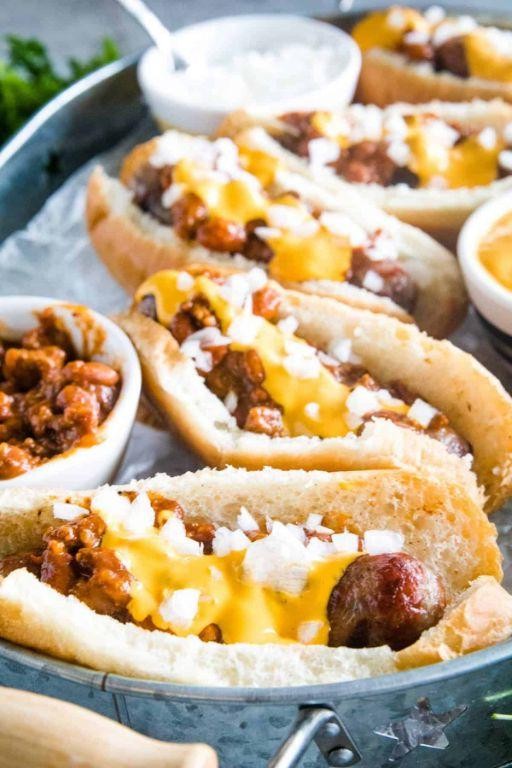 Cheddar Brats Chili Con Carne