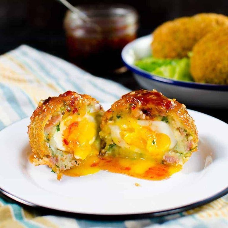 Cheddar and Bacon Scotch Eggs