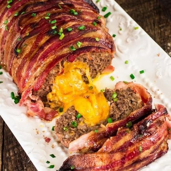 Cheddar and Bacon Stuffed Turkey Loaf