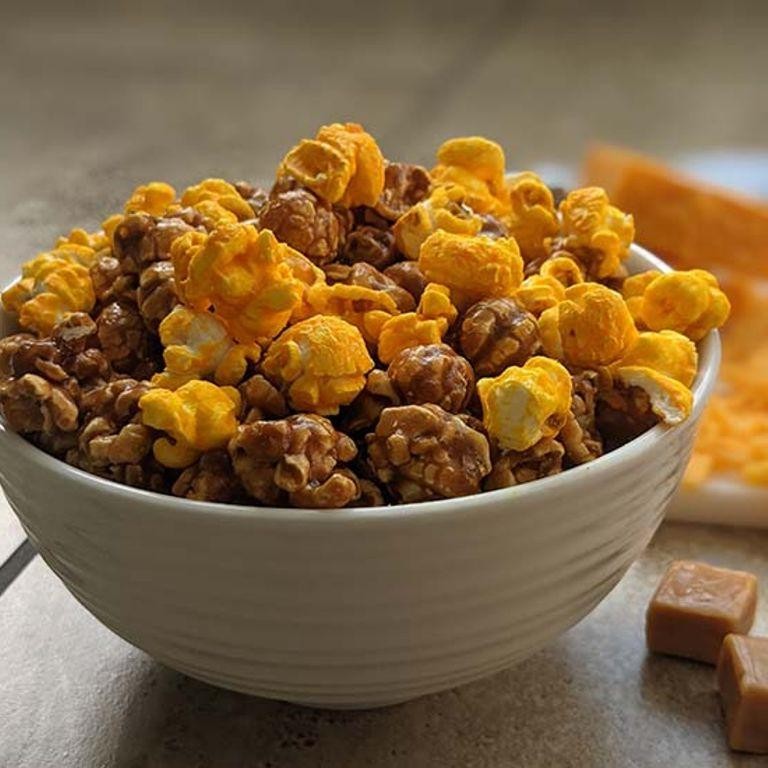Cheddar and Caramel Corn Mix
