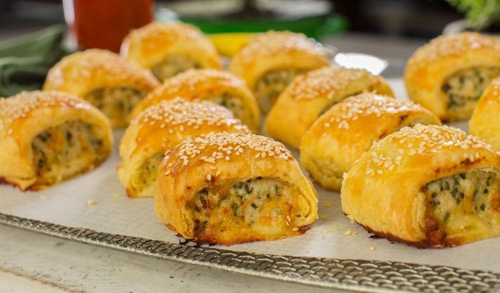 Cheddar and Chive Sausage Rolls