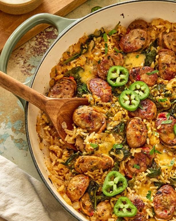 Cheddar and Jalapeño Rice Casserole