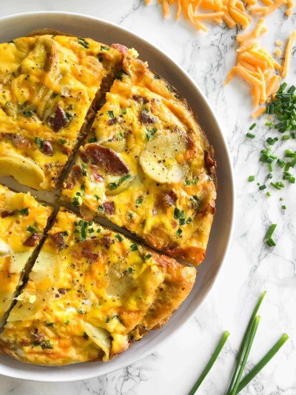 Cheesy Bacon End Frittata