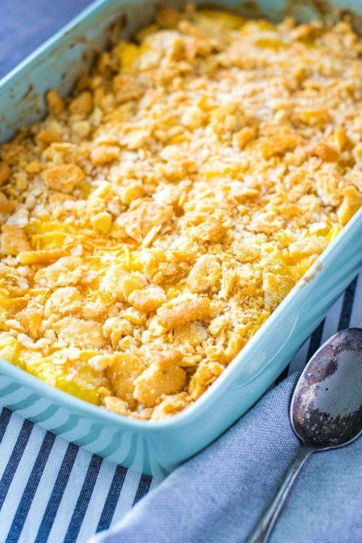 Cheesy Baked Yellow Squash Casserole