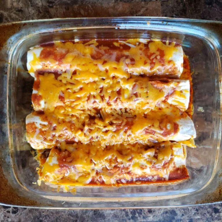 Cheesy Beef Enchiladas