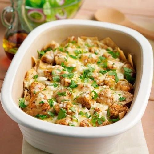 Cheesy Chicken Chilaquiles