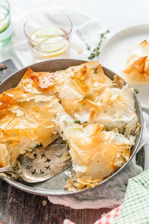 Cheesy Chicken Filo Pastries