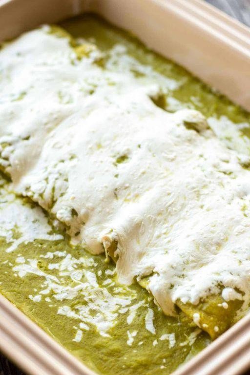 Cheesy Enchiladas Verdes