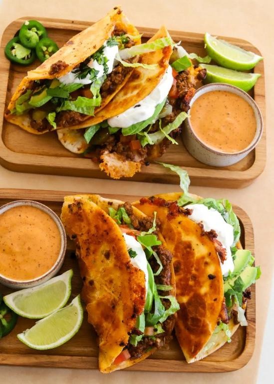 Cheesy Ground Beef Tacos