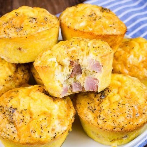 Cheesy Ham and Egg Muffins