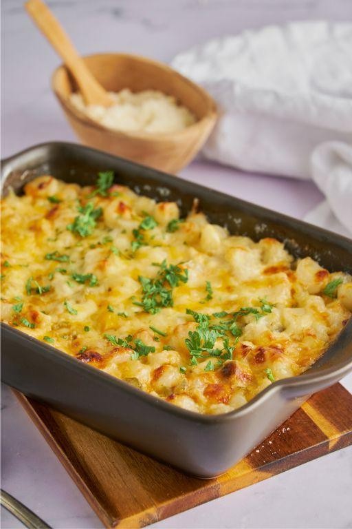 Cheesy Hominy Casserole with Jalapeños