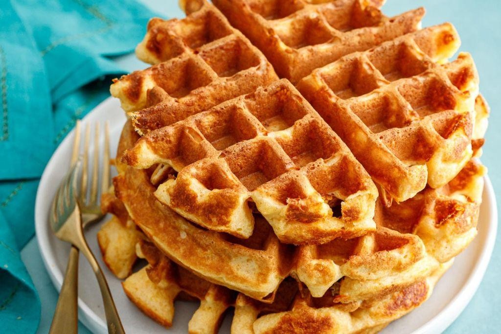 Cheesy Hotcake Mix Waffles