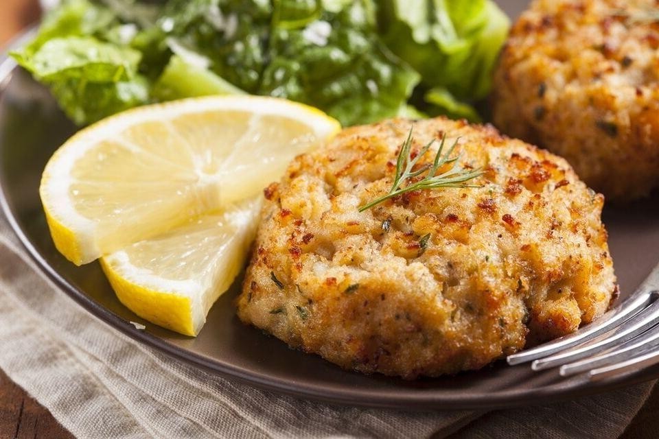 Cheesy Imitation Crab Cakes with Parmesan