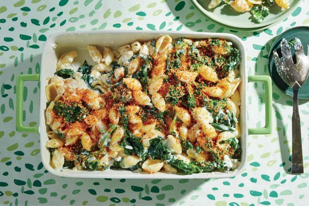 Cheesy Kale and Pasta Bake