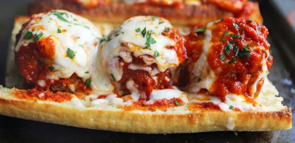 Cheesy Meatball Parmesan Subs